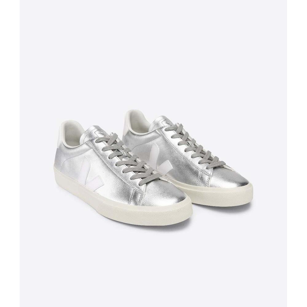 Veja CAMPO CHROMEFREE Low Tops Sneakers Dame Sølv | NO 600AHK